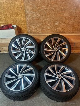 ALU Kola ŠKODA 5x112 R18 PERSEUS Zimní Pneu 225/45/18 - 13