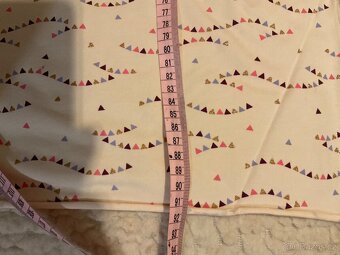 Látka- 2x třpytivý bio úplet se srnkami- 2x 90cm/ 150cm - 13