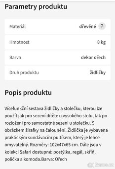 Dětská jídelní židlička KLUPS - 13