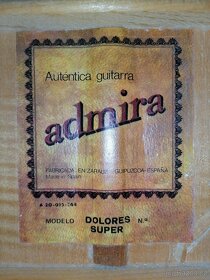 Klasická kytara Admira DOLORES SUPER - 13