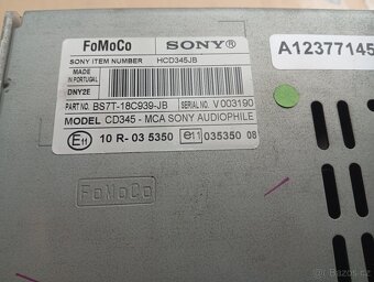 FORD MONDEO, S.MAX GALAXY ORIG. RÁDIO SONY NA RV 2006-2014 - 13