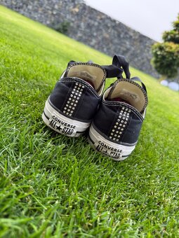 Luxusní, černé tenisky Converse s kamínky Swarovski - 13