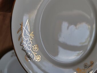4x talíř, československý porcelán - 13