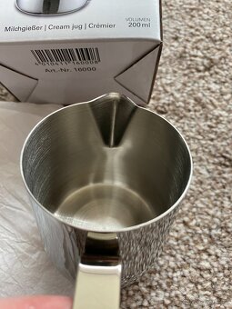 Nová nerezová konvička na mléko Weis Premium - 200 ml - 13