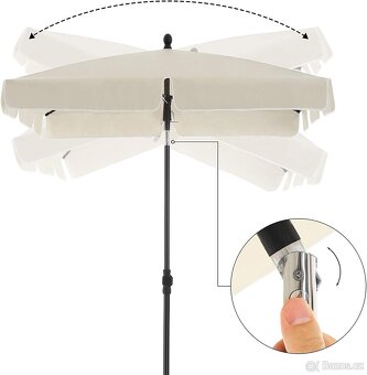 Nový slunečník 200x125 cm - 13