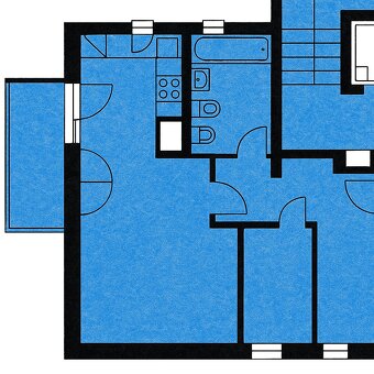 Pronájem slunného bytu 1+kk 40 m² Praha - Jinonice - Vidoule - 13