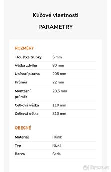 Díly pitbike 250 - válec, řidítka, plasty - 13