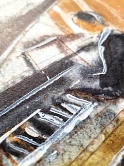 Michael Rosenwein - Akvarel (Unikat) Figurativny expresion. - 13