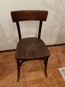 2 staré dřevěné židle Thonet - cena za obě - 13