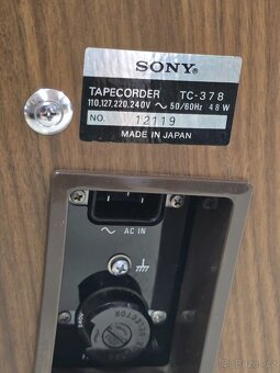 TOP - Kotoučový vintage magnetofon SONY TC-378 - Sběratelský - 13
