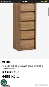 Prodám set nábytku – divoký dub - 13