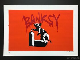 BANKSY/NOT BANKSY, ORIGINÁLNÍ RUČNĚ STŘÍKANÝ SPREJ - 13