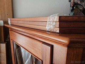 Komoda + rohová vitrína - masiv - SLEVA - 13