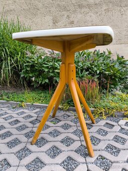 Retro stolek s umakartovou deskou - Brusel Expo 58 - 13