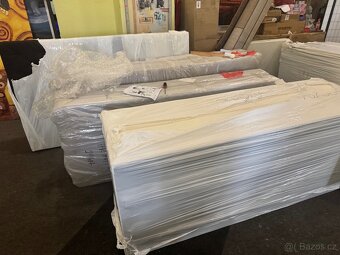 Nová postel-letiště Boxspring 160x200 krémovo-bílá - 13