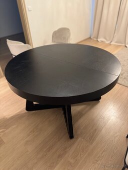 Rozkládací jídelní stůl – černý, moderní design Windsor & Co - 13