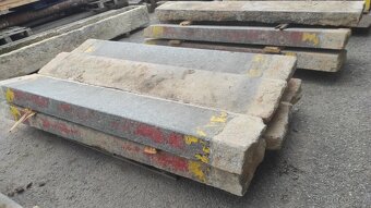 Staré kamenné schody, žulové schody, schod, 20 ks - 13