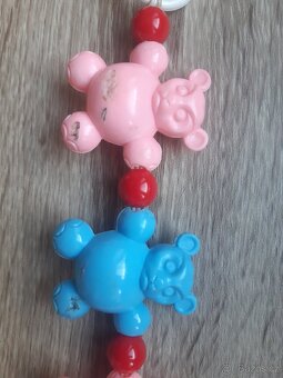 Retro řetěz na kočárek a chrastítko - 13