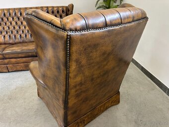 ♣Chesterfield 3+1+1 The Queen Anne ® Top "ušák" ♣ - 13