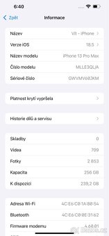 Apple iPhone 13 Pro Max 256 GB Sierra Blue - 13