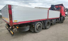 2001 MAN 6x2 valník 6.3m+HR Hiab 102 lůžko jeřáb - 13