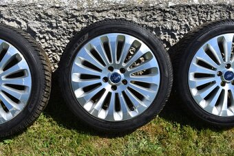 Alu kola 5x108 R17 - originál FORD (zánovní zimní pneu 9 mm) - 13