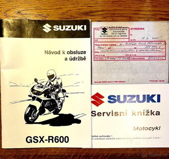 Suzuki GSX-R 600 ,ČR nová, první majitel 49.000km - 13