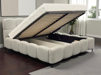 Manželská postel , uplne nový . Šedá | 180x200 , 160x200 | - 13