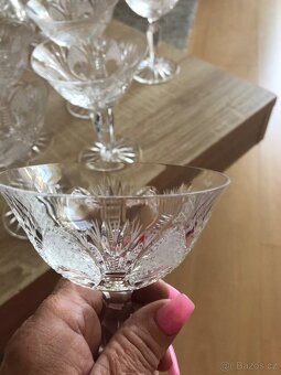 broušené sklo 50 let staré Bohemia glass - 13
