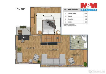 Prodej rodinného domu, 111 m², pozemek 1553 m², Pesvice - 13