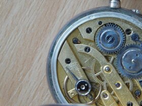 Starožitné historické stříbrné kapesní hodinky dámské - 13