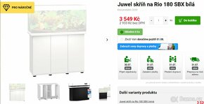 Aquarium Juwel Rio 180 bílá + skříň - 13