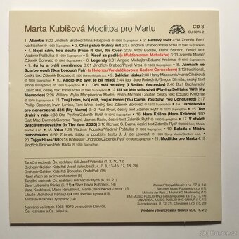CD I. Bartošová • M. Kubišová • M. Rottrová - 13