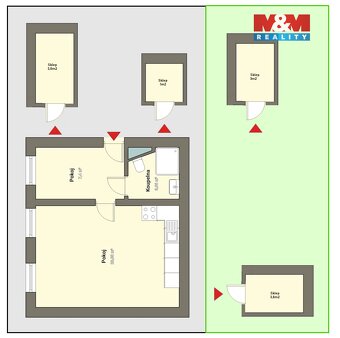 Prodej bytu 2+kk, 41 m², České Budějovice, ul. Šumavská - 13
