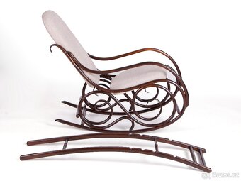 Prvorepublikové houpací křeslo THONET. - 13