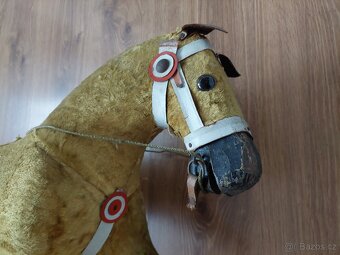 Starý houpací kůň koník - hračka retro vintage velice pěkný - 13