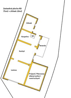 Prodám samostatný RD Starohorská 36, Klobouky u Brna - 13