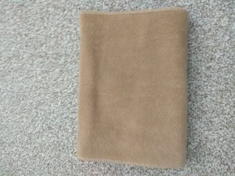 Nová unisex zimní šála - příjemný materiál, béžová, 150 cm - 13