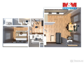 Prodej bytu 2+kk, 56 m², Praha, ul. Na Václavce - 13