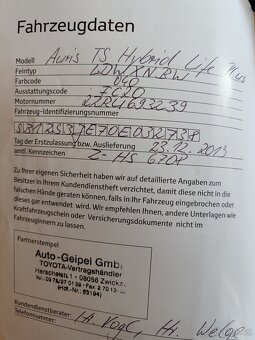 Toyota Auris hybrid 1.8, 73kW, 99500km - 13