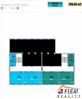 Pronájem 4 místností o celkové rozloze 199,06 m2 včetně soc. - 13