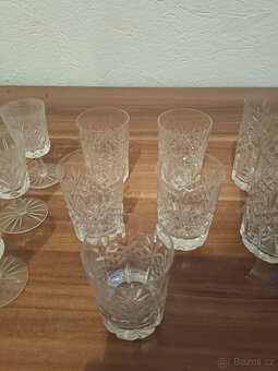 Porcelánový servis EICHWALD a Broušené skleničky - 13