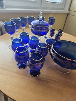 Skleněná souprava modrá - 13