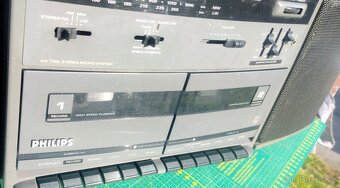 Vintage boombox – Philips AW7792 - rádio a 2-kazeťák - 13