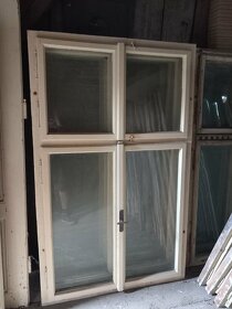 Dřevěná okna 178x110,.. čtyřkřídlé, vnitřní okenice - 13