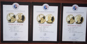 34 prezidentských dolarů – luxusní zlatá sada - 13