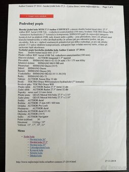 Panské horské kolo Author 27.5 - 13