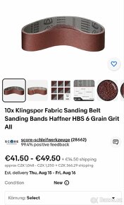 Ruční tesařská pásová bruska Haffner - 13