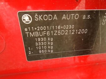 Škoda Octavia,RS 2.0 147kw servisní historie - 13