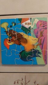 Retro puzzle, foukací harmonika, puzzle záchranáři - 13